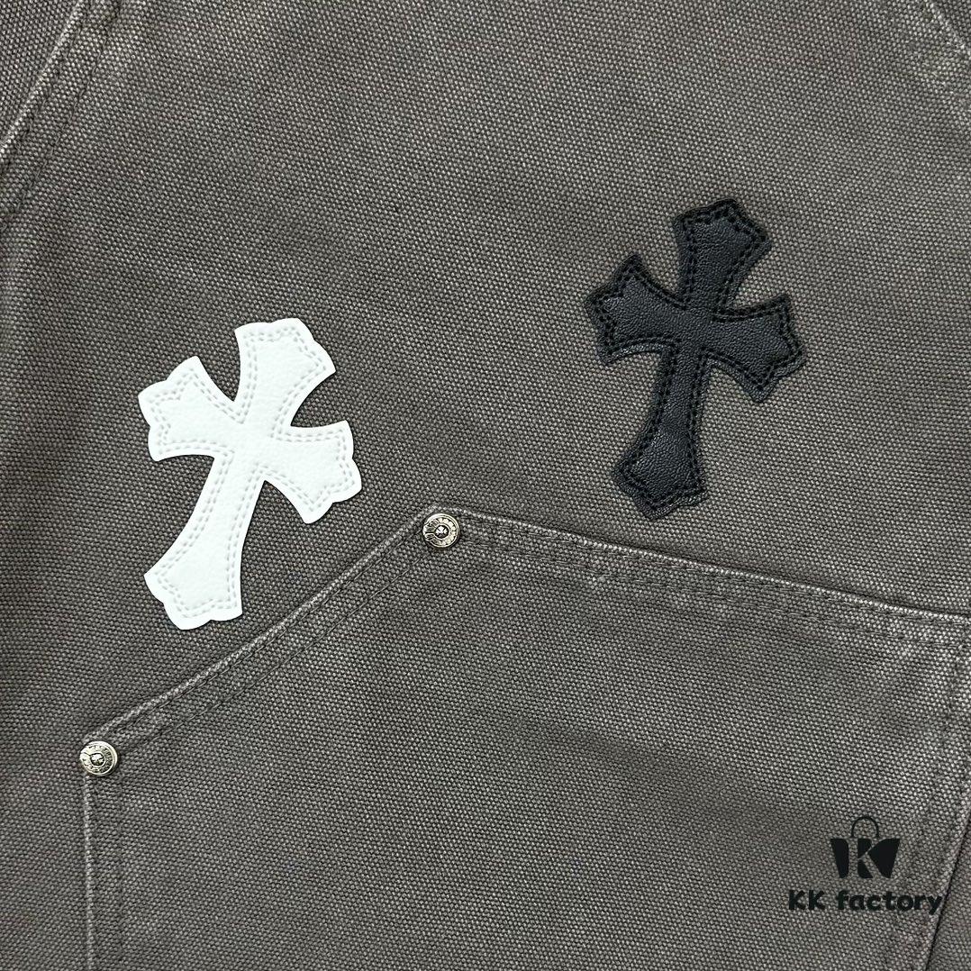 6931a3f5ccd8ab3d7af9839c Chrome Hearts Matty Boy Sex Records Patchwork Leather Cross Denim Jeans - Heavy Washed Canvas, Custom Silver Hardware, Hand-Embroidered Cross with Rare Leather Patches, High-Waist Rugged Design