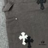 6931a3f5ccd8ab3d7af9839d Chrome Hearts Matty Boy Sex Records Patchwork Leather Cross Denim Jeans - Heavy Washed Canvas, Custom Silver Hardware, Hand-Embroidered Cross with Rare Leather Patches, High-Waist Rugged Design