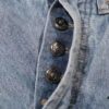6931a3f6ccd8ab3d7af983a2 Chrome Heart | KL008 Crocodile Heart Heavy Craft Maraming Horsehair Patchwork Flared Denim Jeans