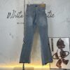 6931a3f6ccd8ab3d7af983a6 Chrome Heart | KL008 Heavy Craft Mule Hair and Patchwork Flared Denim Jeans