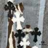 6931a3f6ccd8ab3d7af983ab Chrome Heart | KL008 Heavy Craft Mule Hair and Patchwork Flared Denim Jeans