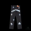 6931a3f6ccd8ab3d7af983ae Chrome Hearts & CH Chengdu Limited Edition Denim Jeans with Black and White Panda-Inspired Design, Lamb Leather Cross Patch, Unisex Stylish Fit
