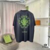 6931a3f8ccd8ab3d7af983d6 CH Crochet 2025 Summer New Arrival Distressed Washed Ripped Monkey Spray Buddha Cross Print Short Sleeve T-Shirt Custom 320g Fabric Unisex