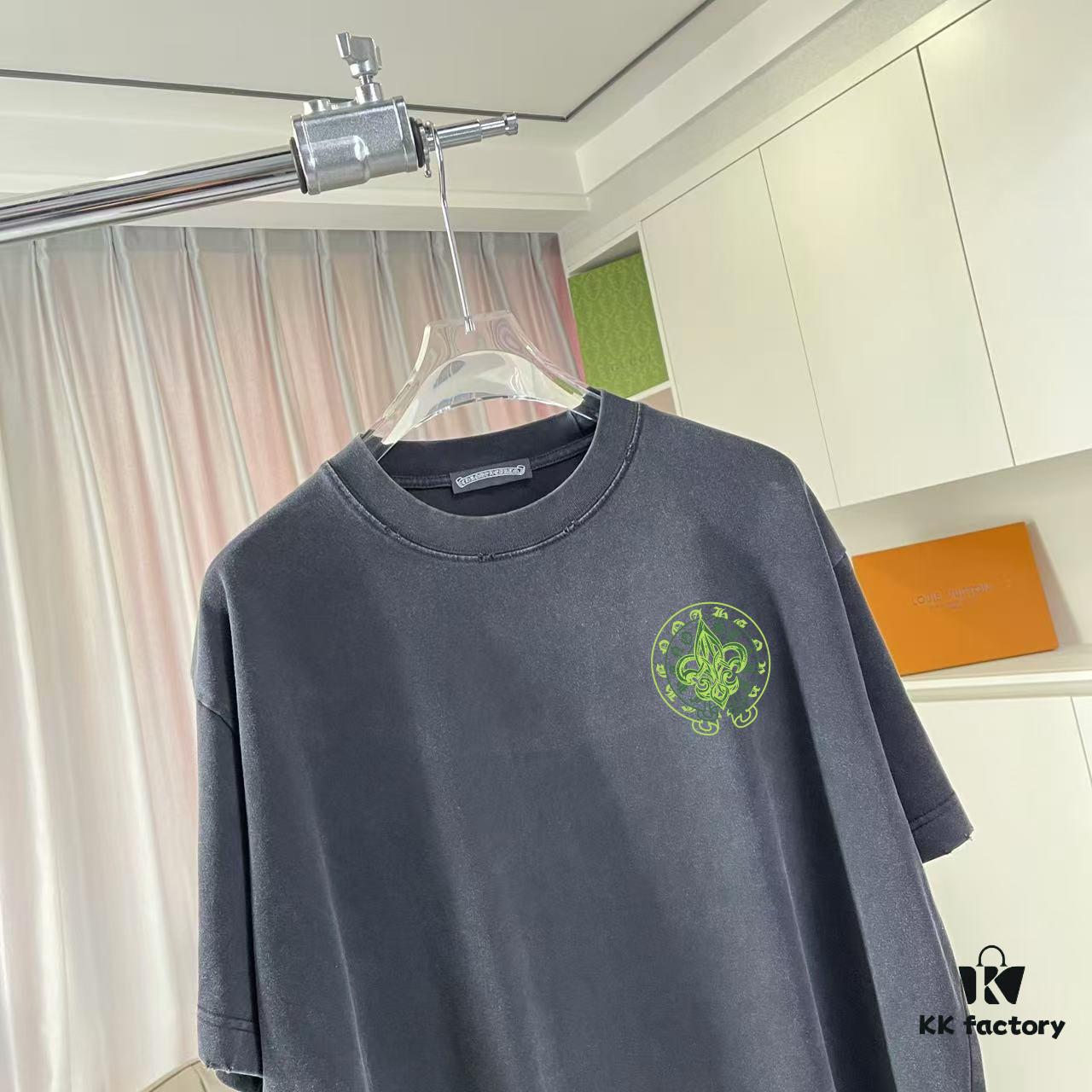 6931a3f9ccd8ab3d7af983e2 Ch Kro *2025 Summer New Arrival Distressed Washed T-Shirt with Monkey Spray and Sanskrit Cross Print Short-Sleeve Tee Unisex Custom 320g Fabric