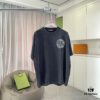 6931a3fcccd8ab3d7af98408 CH Crochet * 2025 Summer New Arrival Distressed Washed Short Sleeve T-Shirt with Monkey Spray and Sanskrit Cross Print Unisex Custom 320g Fabric