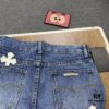 6931a3ffccd8ab3d7af9842c New Chrome Hearts Leather-Patched Denim Jeans Unisex