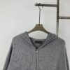 6931a400ccd8ab3d7af98432 Chrome Hearts CH Cross Classic Heavy Embellished Zip-Up Knit Hooded Sweater Coat