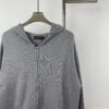 6931a400ccd8ab3d7af98433 Chrome Hearts CH Cross Classic Heavy Embellished Zip-Up Knit Hooded Sweater Coat