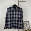 6931a401ccd8ab3d7af98443 Chrome Hearts Classic Cashew Flower Cross Jacquard Long Sleeve Shirt Unisex Casual Shirt