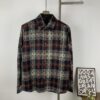 6931a401ccd8ab3d7af98444 Chrome Hearts Classic Cashew Flower Cross Jacquard Long Sleeve Shirt Unisex Casual Shirt