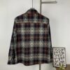 6931a401ccd8ab3d7af98446 Chrome Hearts Classic Cashew Flower Cross Jacquard Long Sleeve Shirt Unisex Casual Shirt