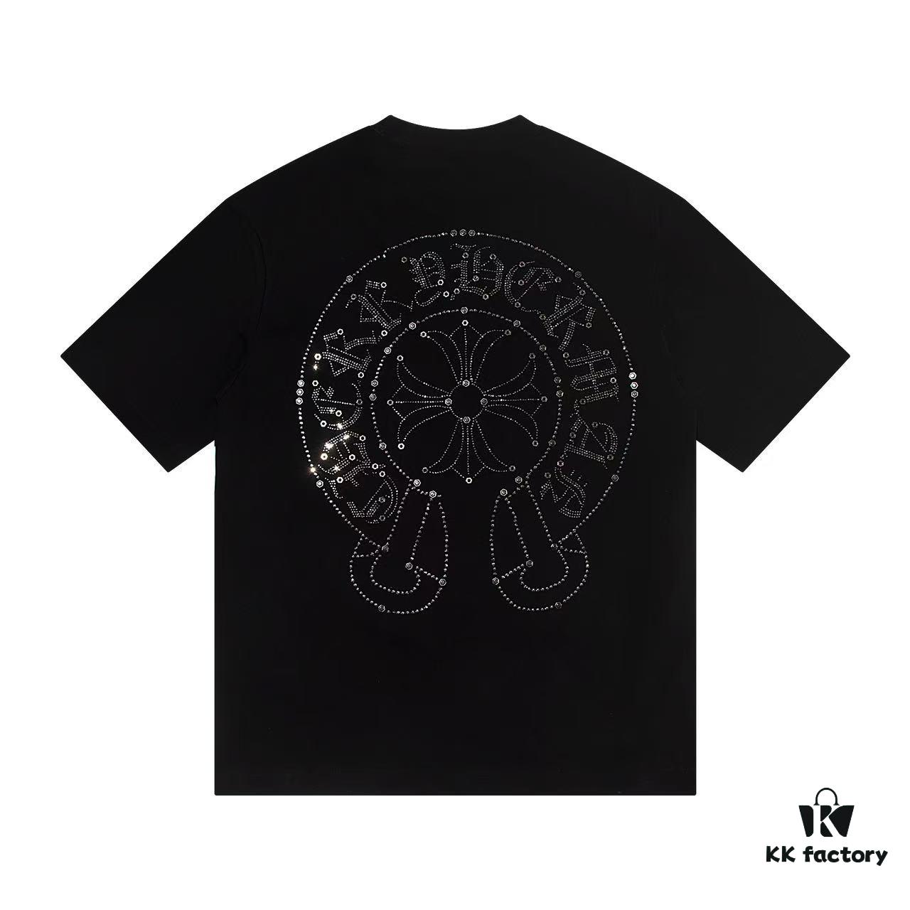 6931a403ccd8ab3d7af9846e 2025 New Croxx Heart Metal Rhinestone Embellished Short Sleeve T-Shirt