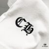 Chrome Hearts 320g Washed Short Sleeve T-Shirt with Rainbow Embroidered Cross Sanskrit Logo