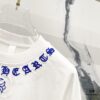 6931a409ccd8ab3d7af984da Chrome Hearts 320g Washed Short Sleeve T-Shirt with Embroidered Sanskrit Logo and Cross Patch