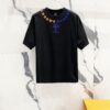 6931a409ccd8ab3d7af984e2 Chrome Hearts 320g Washed Cotton Short Sleeve T-Shirt with Embroidered Sanskrit Logo and Cross Patch