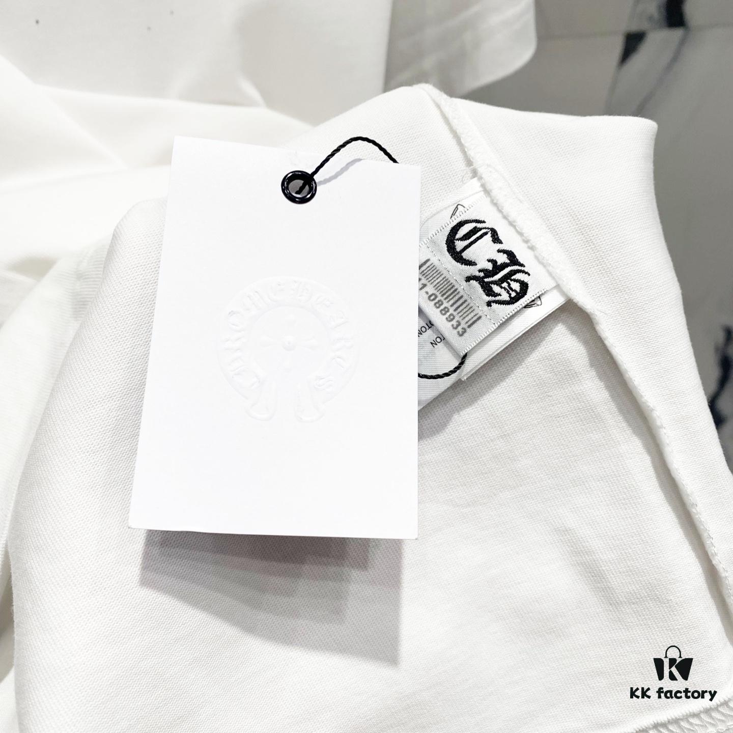 6931a40bccd8ab3d7af98506 Chrome Hearts 320g Washed Short Sleeve T-Shirt with Graffiti Cross Sanskrit Logo Front and Back Print