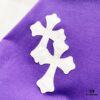 6931a40dccd8ab3d7af9851d Chrome Hearts 320g Washed Cotton Short Sleeve T-Shirt with Embroidered Logo, Leather Patch and Cross Design