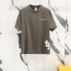 6931a40dccd8ab3d7af98522 Chrome Hearts 320g Washed Cotton Short Sleeve T-Shirt with Embroidered Logo, Leather Patch and Cross Design