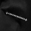 6931a40eccd8ab3d7af9852f Chrome Hearts 320g Washed Short Sleeve T-Shirt with Embroidered Logo, Leather Patch and Cross Design