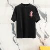6931a40fccd8ab3d7af98552 Chrome Hearts 320g Washed Short Sleeve T-Shirt with Sanskrit Logo and Cross Embroidery