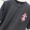 6931a410ccd8ab3d7af98555 Chrome Hearts 320g Washed Short Sleeve T-Shirt with Sanskrit Logo and Cross Embroidery