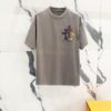 6931a410ccd8ab3d7af9855c Chrome Hearts 320g Washed Short Sleeve T-Shirt with Front and Back Colorful Cross Sanskrit Logo Print