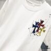 6931a411ccd8ab3d7af98574 Chrome Hearts 320g Washed Short Sleeve T-Shirt with Front and Back Colorful Cross Sanskrit Logo Print