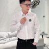 6931a417ccd8ab3d7af985b8 Stone Island Long-Sleeve Shirt with Ergonomic 3D Tailoring, Hidden Placket, and Cotton-Bamboo Fiber Fabric