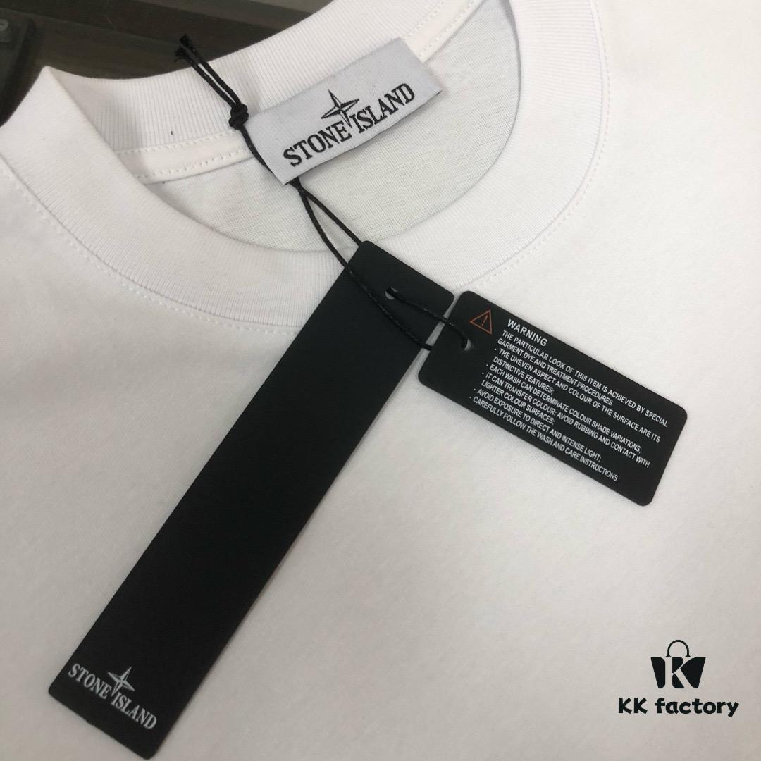 6931a41accd8ab3d7af985d3 A⭐️Stone Island Latest Couple Round Neck Short Sleeve T-Shirt - Fashionable and Comfortable Unisex Tee with Custom Compass Embroidered Logo
