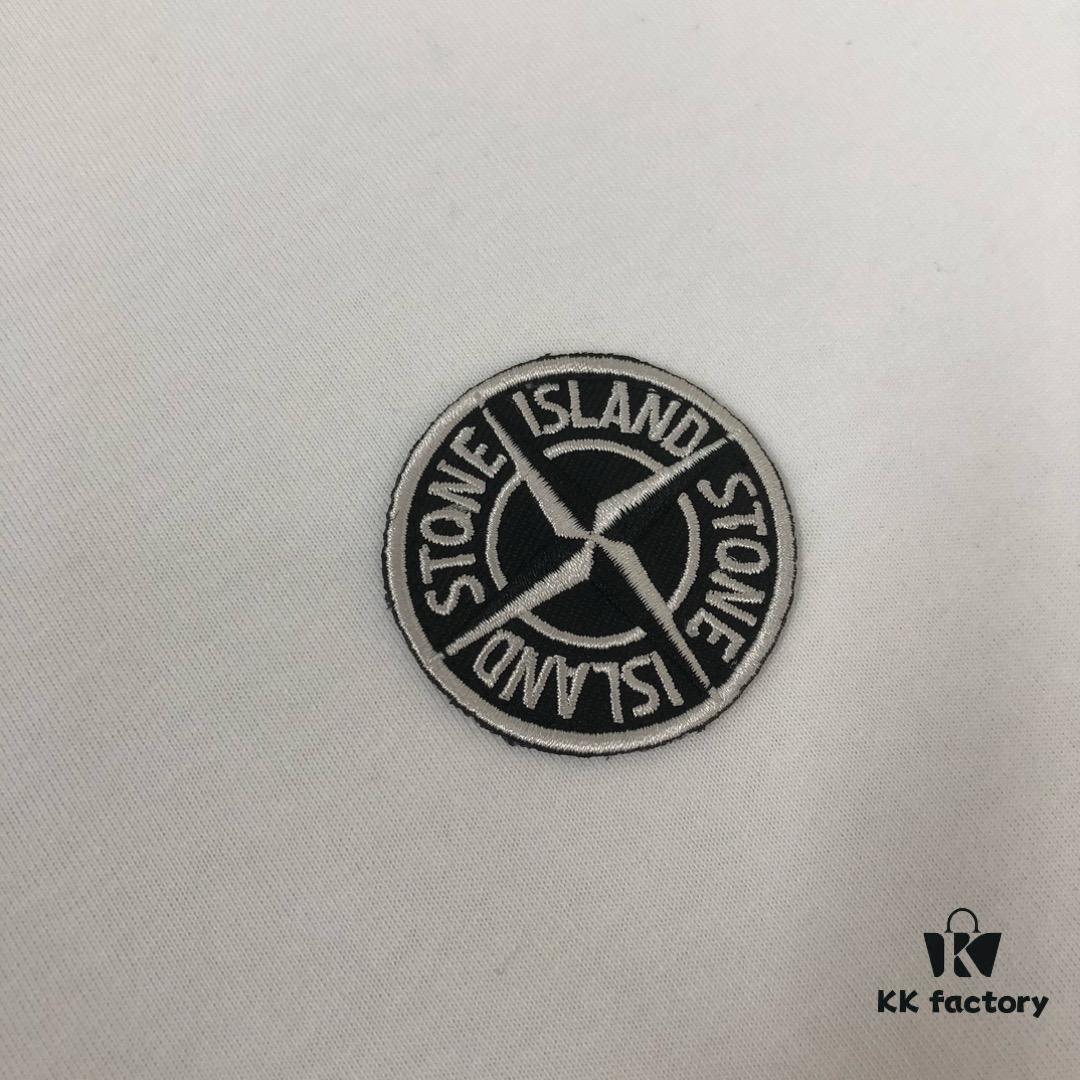 6931a41accd8ab3d7af985d4 A⭐️Stone Island Latest Couple Round-Neck Short-Sleeve T-Shirt - High-Quality Fashion Unisex Tee with Custom Compass Embroidered Logo
