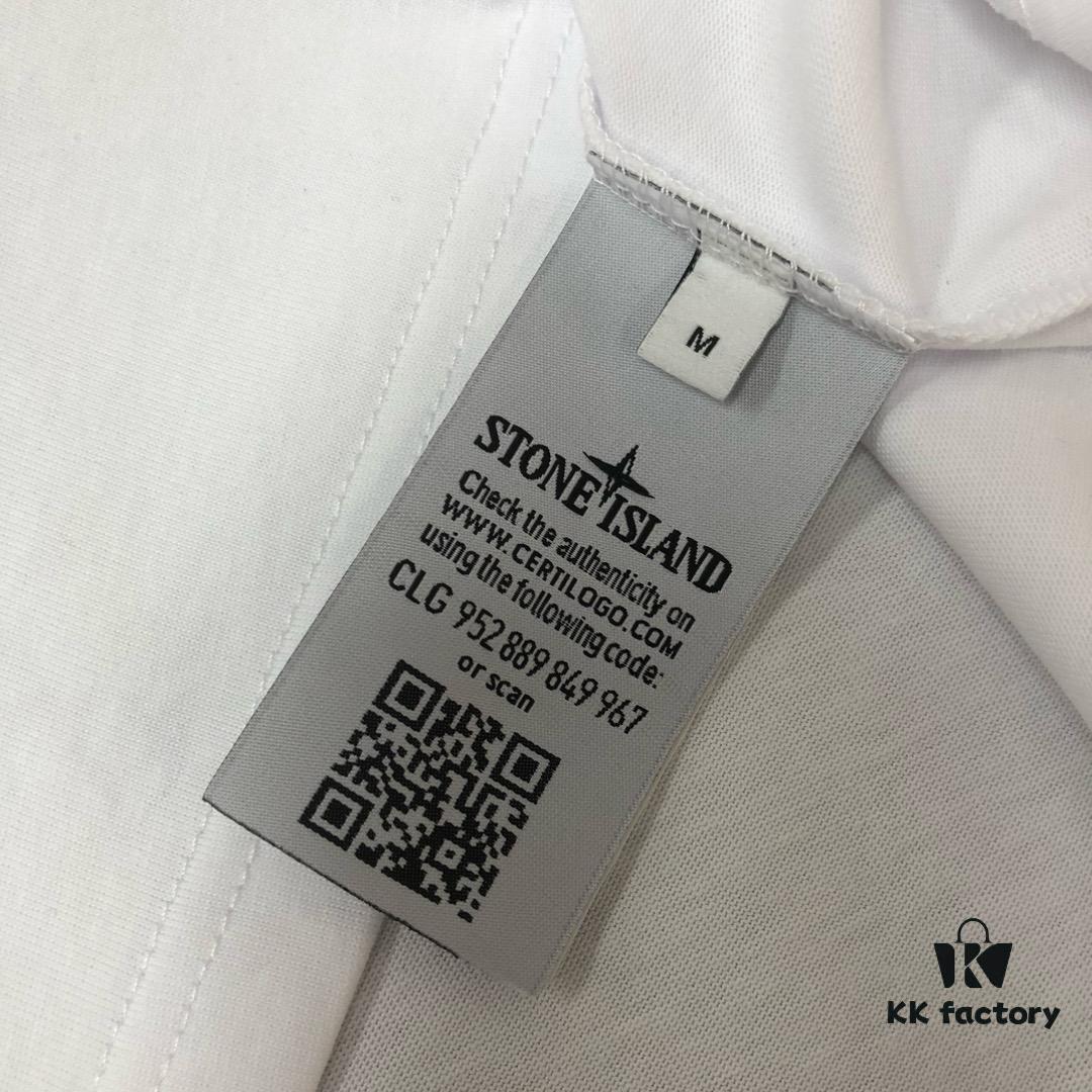 6931a41accd8ab3d7af985d7 A⭐️Stone Island Latest Couple Round Neck Short Sleeve T-Shirt - Fashionable and Comfortable Unisex Tee with Custom Compass Embroidered Logo