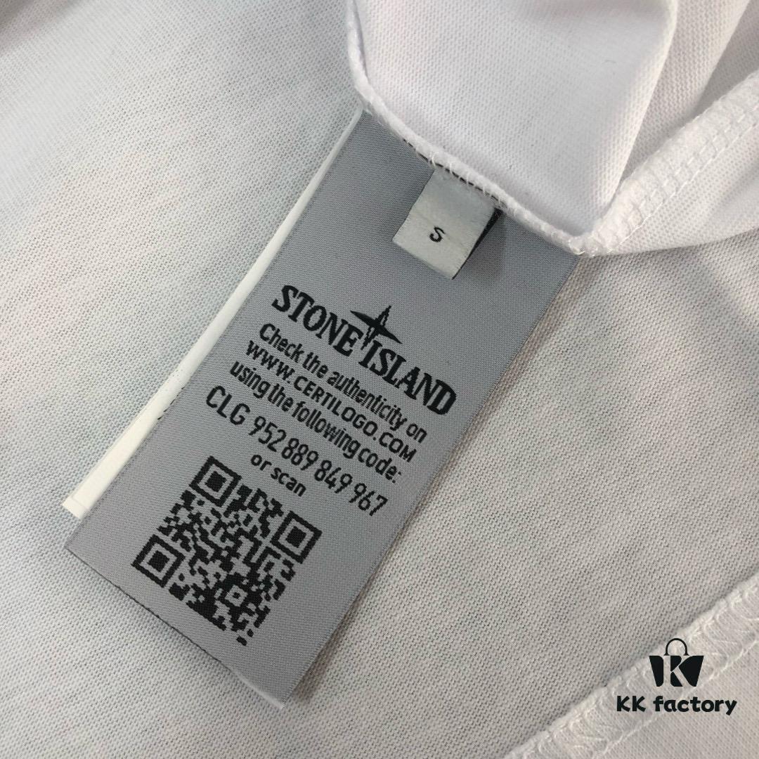 6931a41bccd8ab3d7af985e7 A⭐️Stone Island Latest Couple Round Neck Short Sleeve T-Shirt - Fashionable and Comfortable Unisex Tee with Custom Compass Embroidered Logo