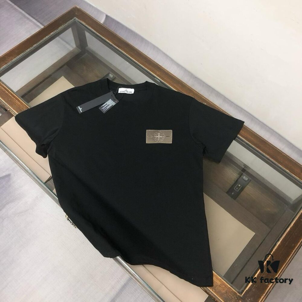 6931a41cccd8ab3d7af985f3 A⭐️Stone Island Latest Couple Round-Neck Short-Sleeve T-Shirt - Fashionable and Comfortable Unisex Tee with Custom Compass Embroidered Logo