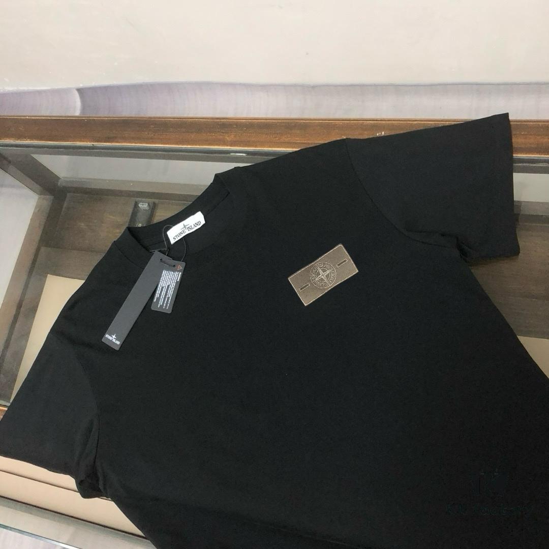 6931a41cccd8ab3d7af985f4 A⭐️Stone Island Latest Couple Round-Neck Short-Sleeve T-Shirt - Fashionable and Comfortable Unisex Tee with Custom Compass Embroidered Logo