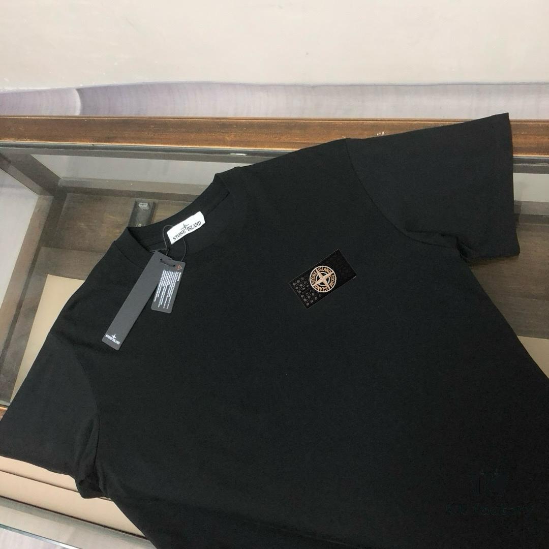 6931a41dccd8ab3d7af985fa A⭐️Stone Island Latest Couple Round-Neck Short-Sleeve T-Shirt - High-Quality Fashion Casual Tee with Custom Compass Embroidered Logo