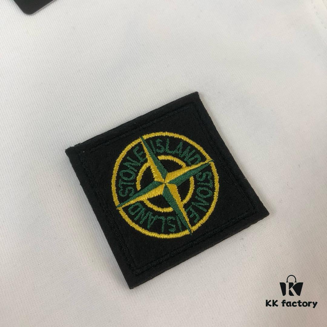 6931a41eccd8ab3d7af9860a A⭐️Stone Island Latest Couple Round Neck Short Sleeve T-Shirt - Fashionable and Comfortable Unisex Tee with Custom Compass Embroidered Logo