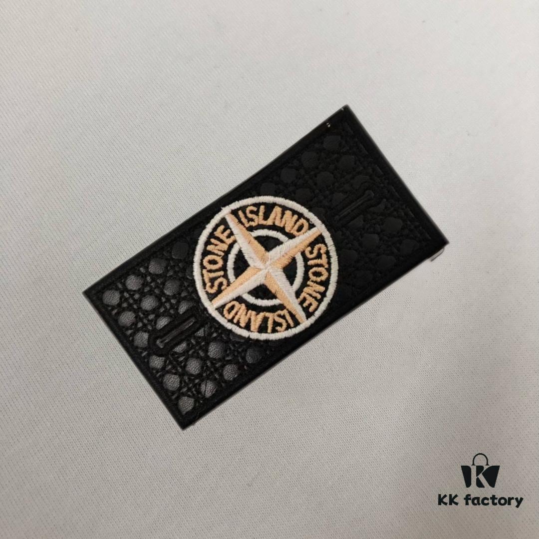 6931a41eccd8ab3d7af9860e A⭐️Stone Island Latest Couple Round Neck Short Sleeve T-Shirt - Fashionable and Comfortable Unisex Tee with Custom Compass Embroidered Logo