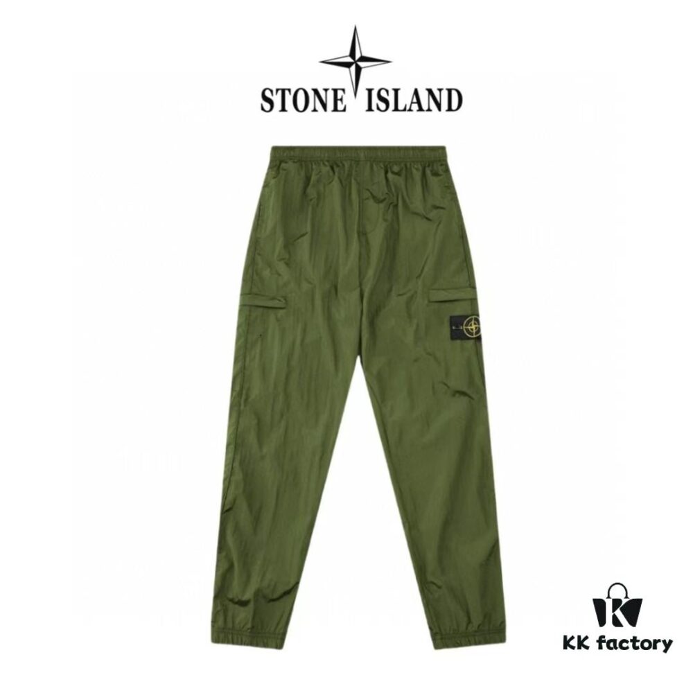 6931a420ccd8ab3d7af98621 STONE ISLAND Metal Nylon Lightweight Quick-Dry Waterproof Pants Men's and Women's Tailored Jogger Trousers