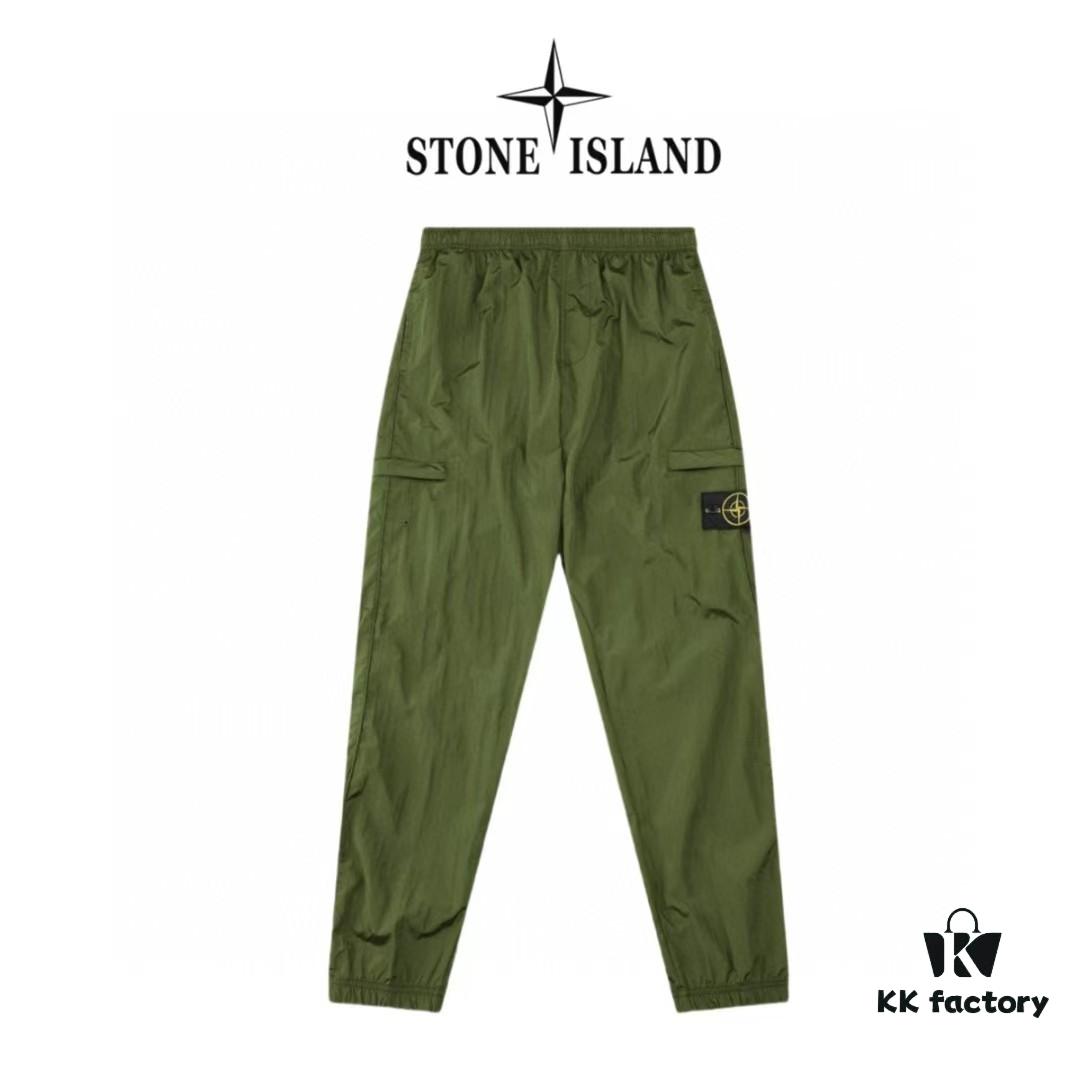 6931a420ccd8ab3d7af98621 STONE ISLAND Metal Nylon Lightweight Quick-Dry Waterproof Pants Men's and Women's Tailored Jogger Trousers