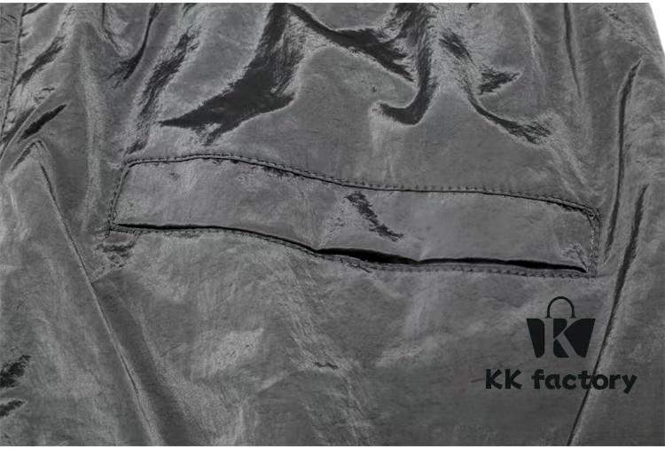 6931a420ccd8ab3d7af98628 STONE ISLAND Metal Nylon Lightweight Quick-Dry Waterproof Pants Men's and Women's Tailored Jogger Trousers