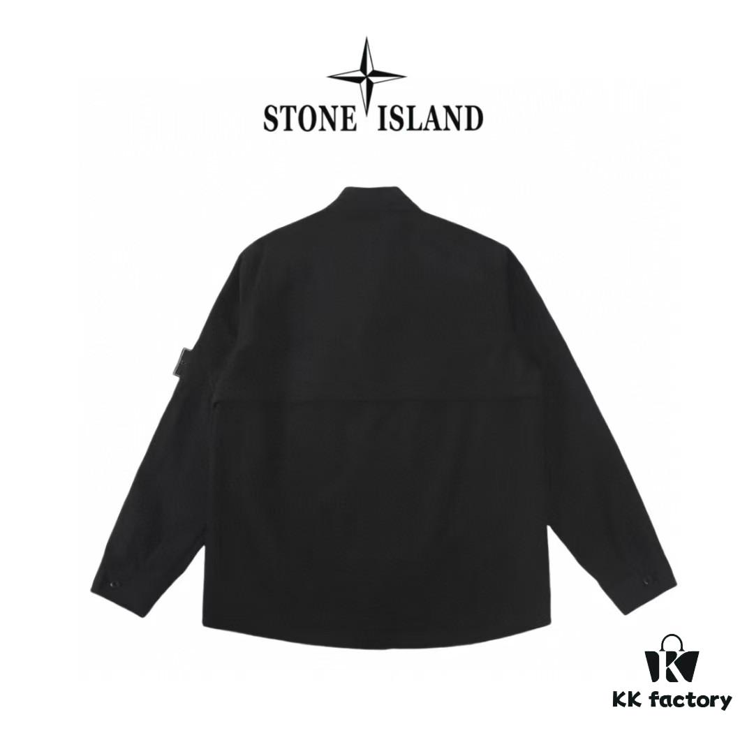 6931a421ccd8ab3d7af98637 Stone Island Shadow Project 21SS Shadow Black Label Shirt Jacket - Original Surplus Stock
