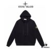 6931a422ccd8ab3d7af98646 Stone Island Hooded Zip-Up Sweatshirt Jacket with Sleeve Badge