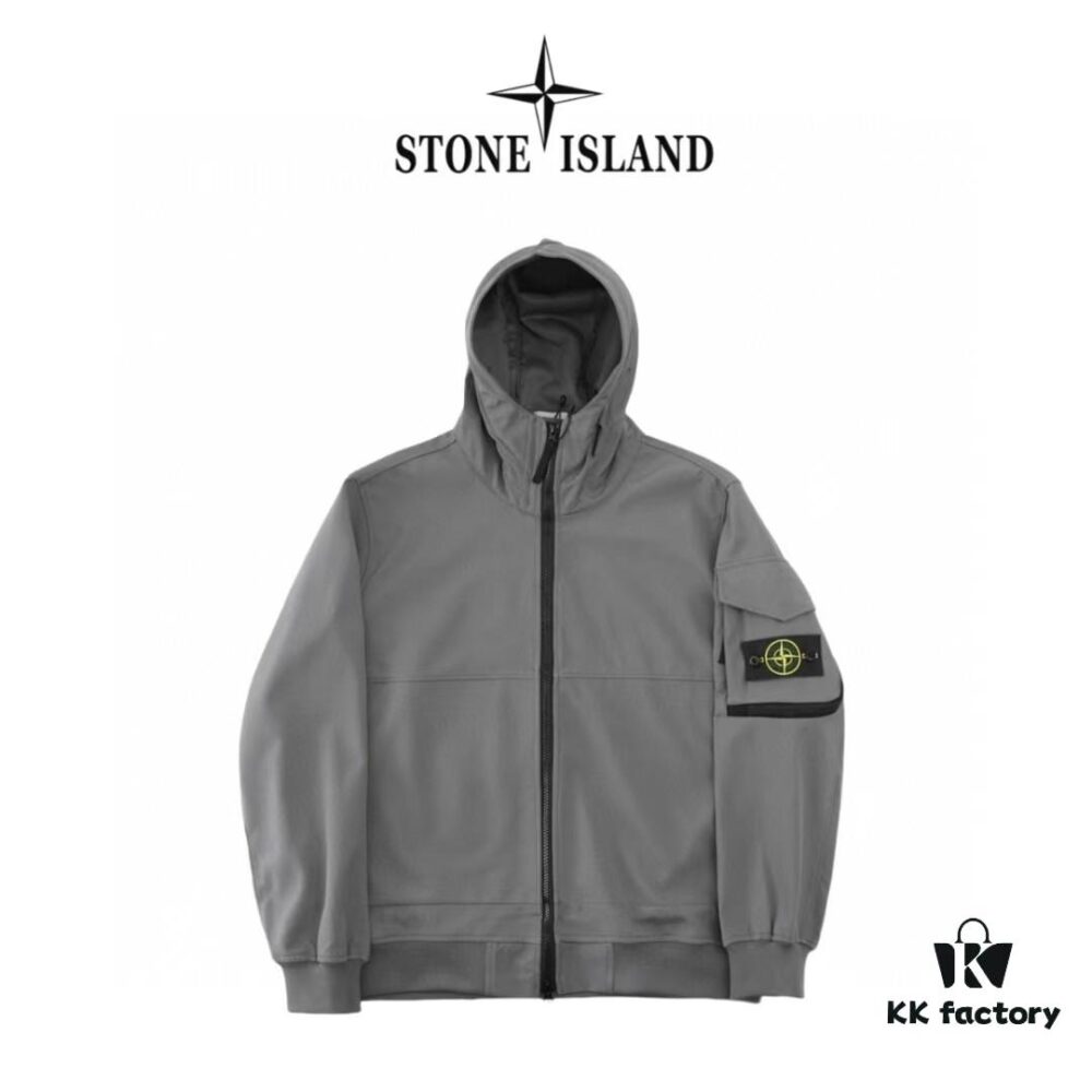 6931a422ccd8ab3d7af98656 Stone Island SHELL-R Series Windproof Jacket Casual Outerwear - Heavyweight Composite Polyester Fabric, Multi-Pocket Design, Unisex Style