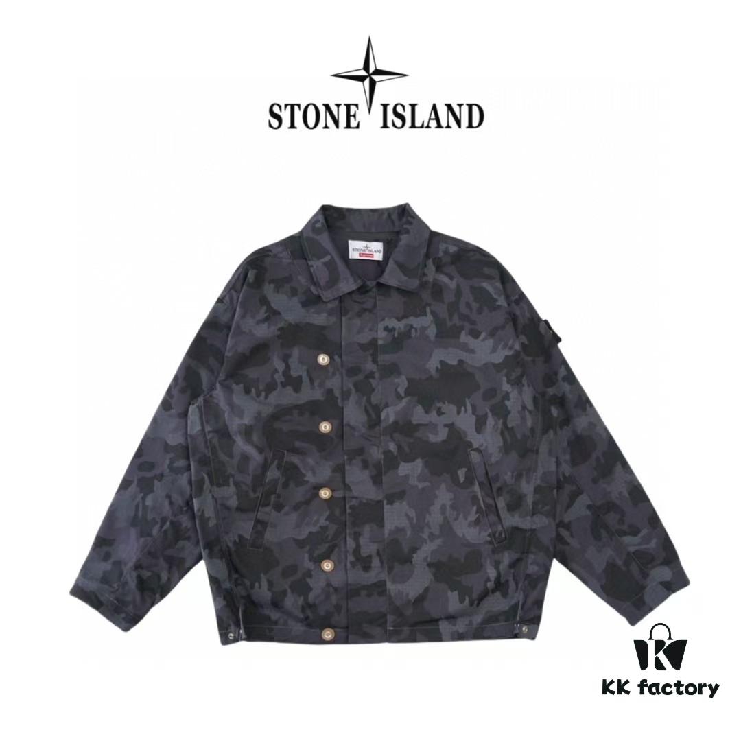 6931a423ccd8ab3d7af9865f Stone Island x Supreme SS22 Week 12 Camo Jacket - Original Surplus Stock