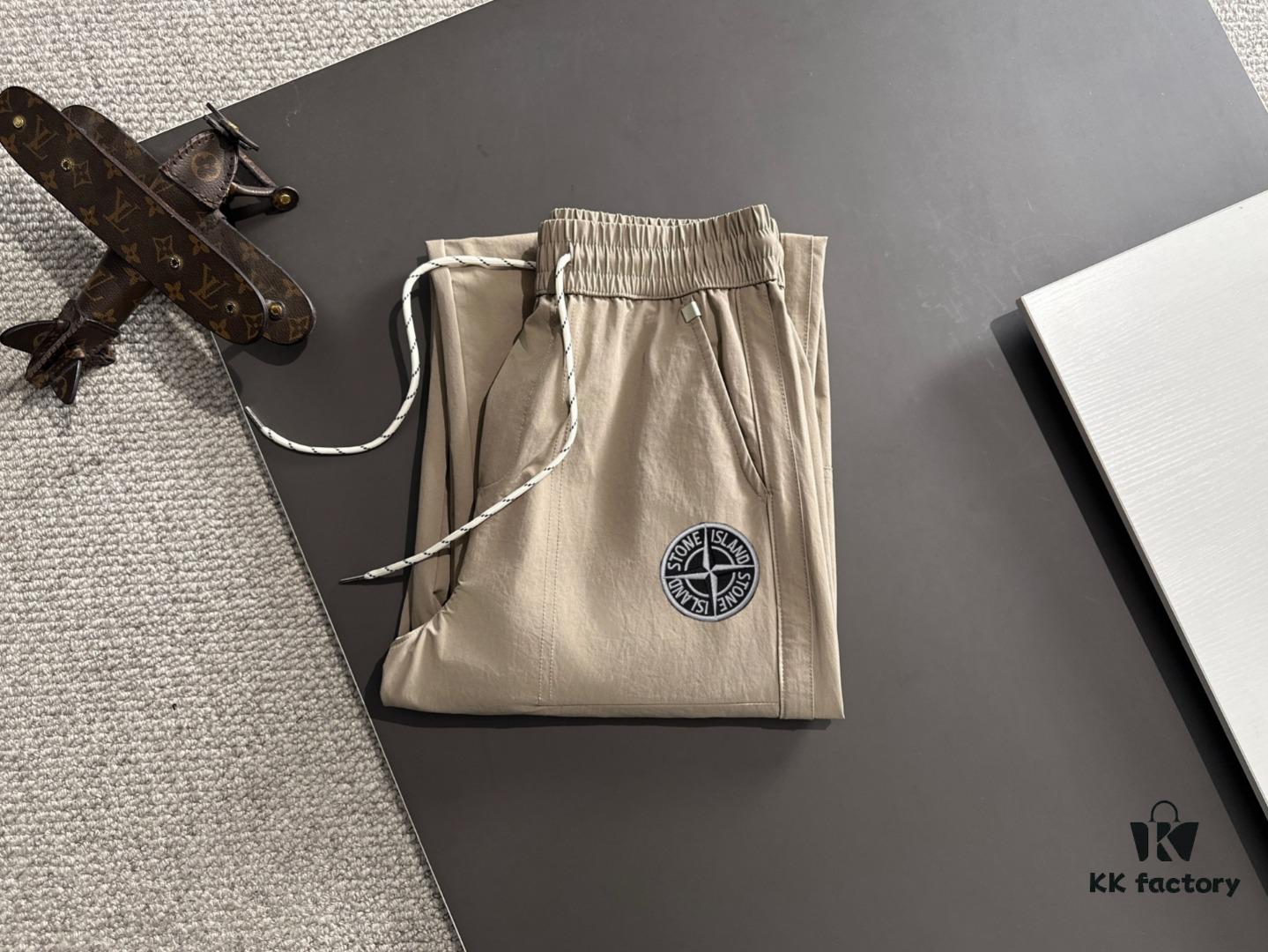 6931a426ccd8ab3d7af98693 Stone Island 2025 Spring/Summer New Elastic Waist Casual Pants, Lightweight Custom Fabric, Breathable and Comfortable, Exquisite Details, Premium Design Concept, Soft and Smooth Texture, Relaxed Cut with Excellent Fit