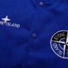6931a42accd8ab3d7af986e0 Stone Island 24FW Premium Sheep Plush and PU Leather Baseball Jacket with Embroidered Back Logo
