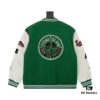 6931a42bccd8ab3d7af986f1 Stone Island 24FW Premium Leather-Patched Baseball Jacket with Embroidered Logo