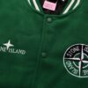 6931a42bccd8ab3d7af986f5 Stone Island 24FW Premium Leather-Patched Baseball Jacket with Embroidered Logo
