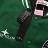 6931a42bccd8ab3d7af986f6 Stone Island 24FW Premium Leather-Patched Baseball Jacket with Embroidered Logo