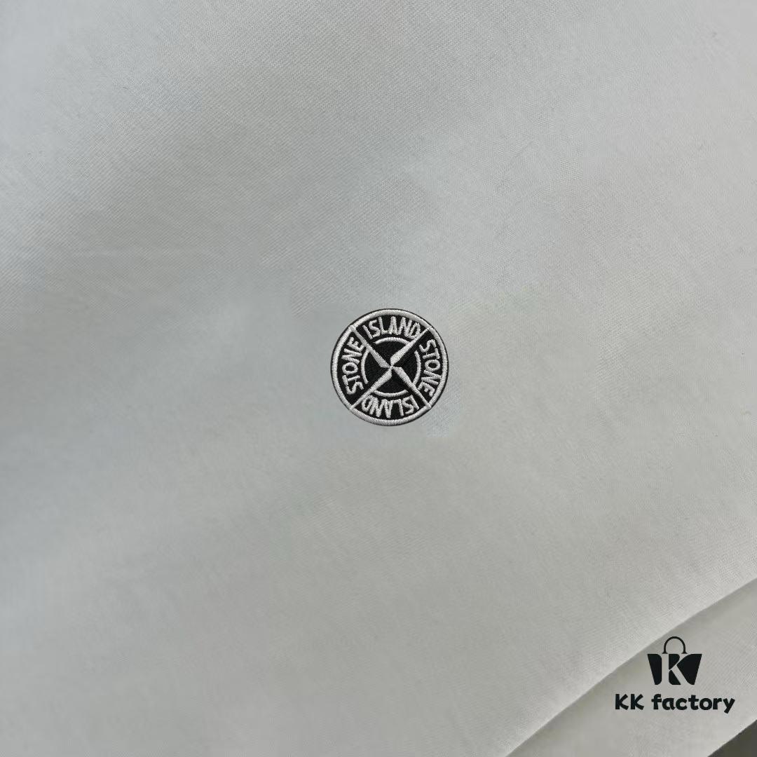 6931a42dccd8ab3d7af9870e Stone Island 2025 Early Spring New Arrival Short Sleeve T-Shirt with Hand-Customized Logo on Chest, Pure Cotton Fabric, 260g Same-Dye-Batch Material, OS Drop-Shoulder Fit, Classic Buttoned Hem, Fully Lined with Hang Tag, Collar Label and Wash Label